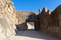 Lions gate, Mycenae, Greece Royalty Free Stock Photo