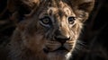 Lion. Lions. African lions resting in the green grass.