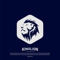 Lions Logo Design Concept. King Lions Logo Design Template Vector. Icon Symbol