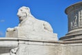 Lions Protect the Scott Fountain on Belle Isle, Detroit Royalty Free Stock Photo