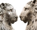 Lions statues - Cathedral of San Lorenzo Genova Italy