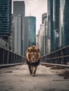 Lions Stroll Through Urban Jungle