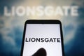 Lionsgate logo Royalty Free Stock Photo