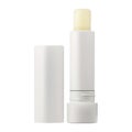 Lip balm stick. White lipstick tube, beauty cosmetic