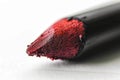 Lip Crayon Macro Isolated on White, Black Lip Liner Royalty Free Stock Photo