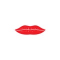 Lip graphic design template vector isolated Royalty Free Stock Photo