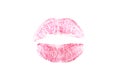 Lip imprint Royalty Free Stock Photo