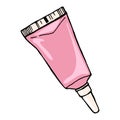 Lip tint colorful vector doodle icon EPS