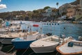 Lipari island marina. Color image Royalty Free Stock Photo