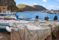 Lipari island marina. Color image Royalty Free Stock Photo