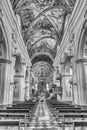 Interior of the Basilica of Saint Bartolomew, Lipari Island, Italy