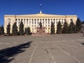 Lipetsk city administration and Lenin monument