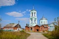 Old rural church in the Volotovo village Royalty Free Stock Photo
