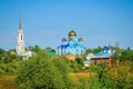 Scenic view of the Zadonsk Orthodox Monastery Royalty Free Stock Photo