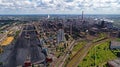 Lipetsk, Russia - July 11. 2017: Metallurgical plant NLMK Group. General view from height