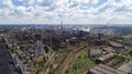 Lipetsk, Russia - July 11. 2017: Metallurgical plant NLMK Group. General view from height