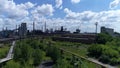 Lipetsk, Russia - July 11. 2017: Metallurgical plant NLMK Group. General view from height