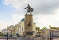 Lipetsk RUSSIA-05.08.2015. Monument to Peter the Great is one of the main attractions of the city of Lipetsk