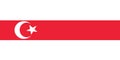 Lipka Tatars ethnic flag vector icon