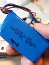 Lipo Battery holden in hand