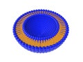 Liposome Bi-layer Structure 3D Illustration