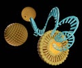 Liposomes are used to deliver cargo molecules such as siRNA, mRNA, or RNA Royalty Free Stock Photo