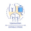 Liposuction concept icon