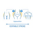 Liposuction concept icon