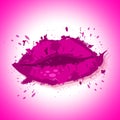 Lips Beauty Means Make Up And Beautiful