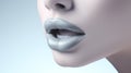 Lips of a female mannequin. 3D illustration. Generative AI Royalty Free Stock Photo