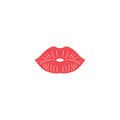 Lips graphic design template vector isolated Royalty Free Stock Photo