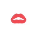 Lips graphic design template vector isolated Royalty Free Stock Photo