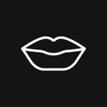 Lips icon, kiss icon, logo, illustration, sign symbol for design