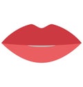 Lips, lips beauty Isolated Vector Icon that can be easily modified or edited. Royalty Free Stock Photo