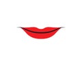 Lips logo template