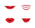 Lips logo template