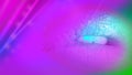 Lips neon glamor disco colorful , unreal, fantasy, card party girl Royalty Free Stock Photo