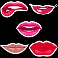 Lips patch collection.