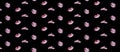 Lips pattern. seamless pattern with woman s pink kissing flat lips