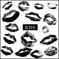 Lips print - kisses