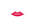 Lips symbol illustration Royalty Free Stock Photo