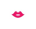 Lips symbol illustration Royalty Free Stock Photo