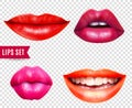 Lips Transparent Set