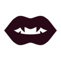 Lips vampire black Royalty Free Stock Photo