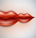 Lips vector background Royalty Free Stock Photo