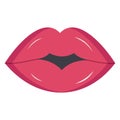 Lips Vector icon which can be easily modified or edit Royalty Free Stock Photo