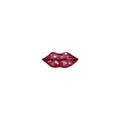 Lips watercolor fashion love illustration isolated object on a white background smile. For printing onto fabric or print, pattern