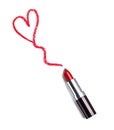 Lipstick beauty make up heart love Royalty Free Stock Photo