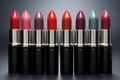 Lipstick: beauty\'s vibrant palette close up Royalty Free Stock Photo