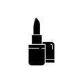 Lipstick black glyph icon